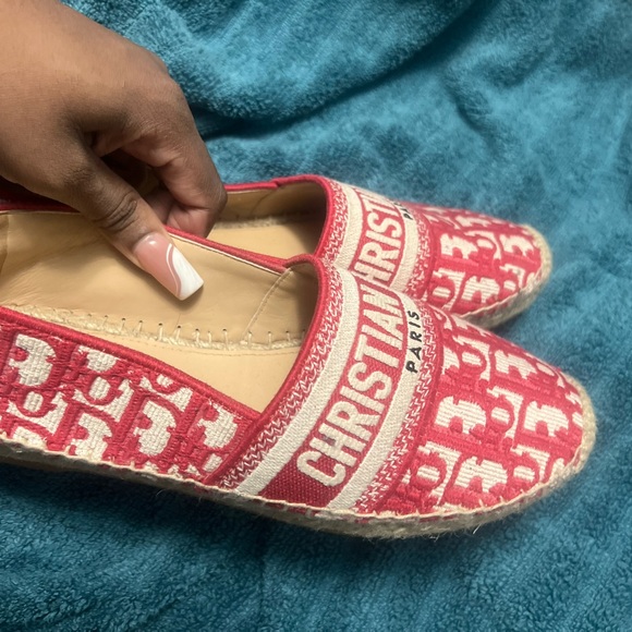 Christian Dior Espadrilles red and white - Picture 1 of 4